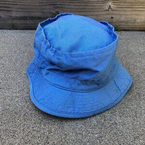 Vintage MAGIC HEADWEAR Bucket Hat Men's S/M Baby Blue Cap Polyester Cotton